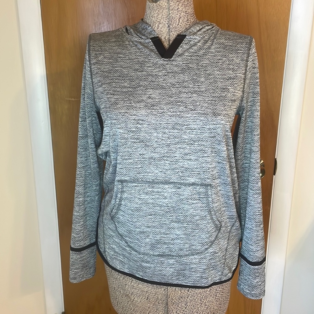 SO Perfect Hoodie Heather Gray Womens Large Hoodie Light Weight